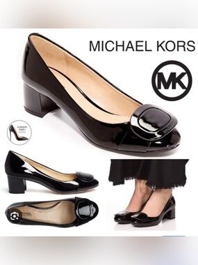 Michael Kors Pauline Black Patent Shoes 7